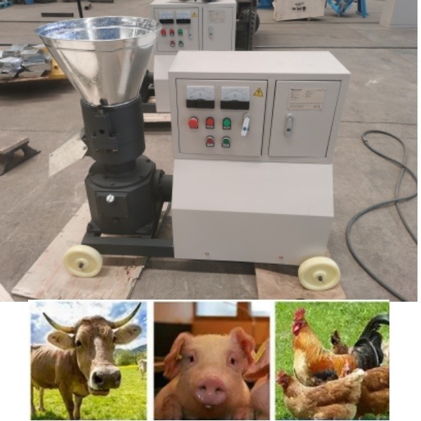 Wydajność 80-1000 kg Napędzana silnikiem Diesla/silnikiem Maszyna do granulowania paszy dla zwierząt Młynek do pelletu paszowego Łatwe w obsłudze wytwarzanie paszy dla drobiu