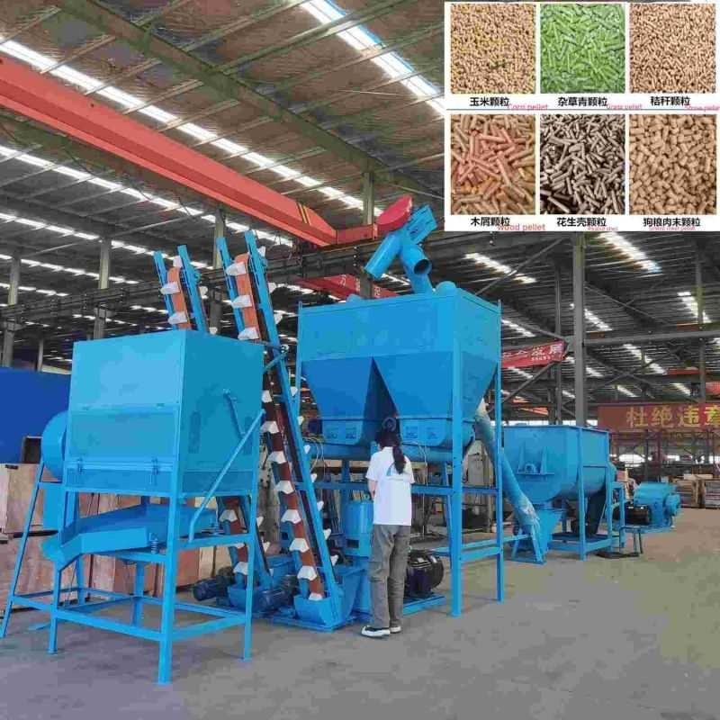 Standardowa linia do produkcji pelletu paszowego A1 1-20 t/h do przetwarzania pasz dla zwierząt