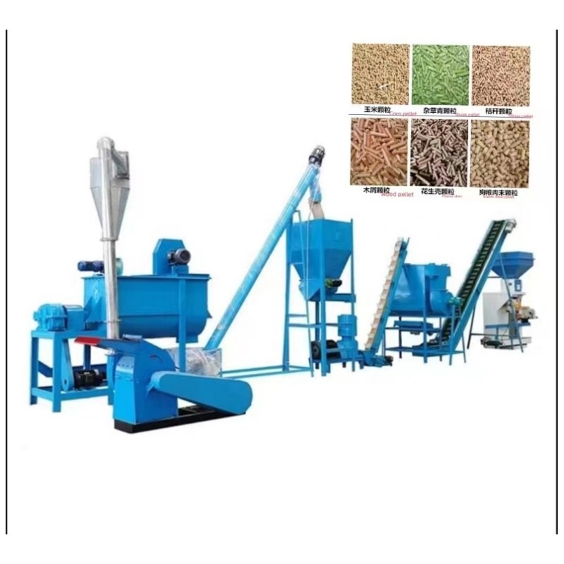 Linia do produkcji pelletu paszowego dla gospodarstw rolnych 20 ton / h Kompletna maszyna do produkcji paszy dla bydła