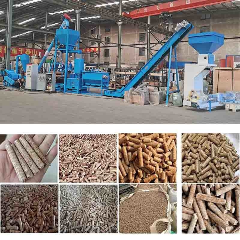 Linia do produkcji pelletu drzewnego 600-800 kg / h Maszyna do produkcji pelletu z biomasy Płaska matryca