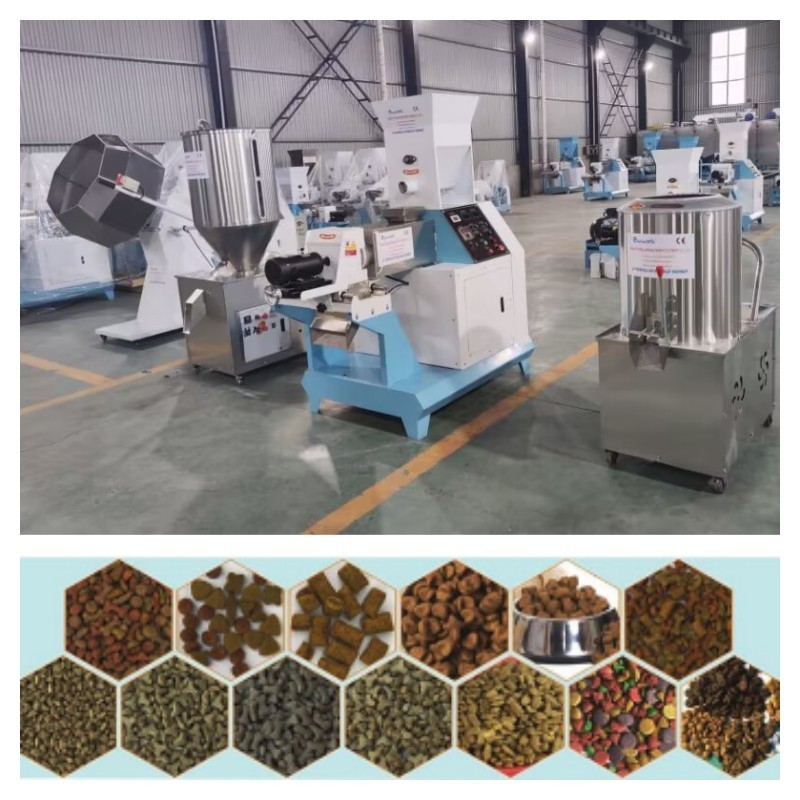 Linia produkcyjna pływającej paszy dla ryb ze stali nierdzewnej 1-12 mm Moc silnika głównego 5,5-132 kW