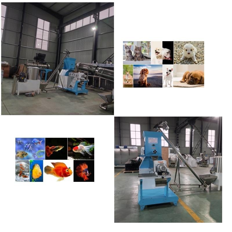 Automatyczna linia produkcyjna do wytłaczania paszy z wytłaczarką 50 kg / h do 5000 kg / h