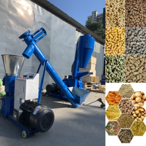 100-1200 kg/h Maszyna do produkcji pelletu paszowego dla zwierząt Płaski młyn do pelletu Końcowy rozmiar pelletu 1-12 mm