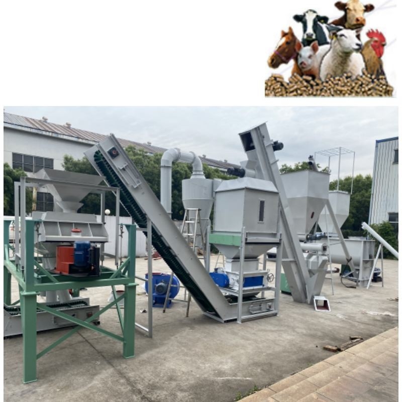 Linia do produkcji pelletu paszowego o wydajności 500 kg/h Matryca pierścieniowa Młyn do pelletu paszowego dla drobiu Pasza dla zwierząt