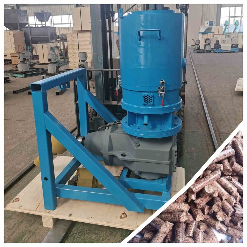 100-800kg/H PTO Młyn do pelletu Maszyna do produkcji pelletu rybnego Trociny Słoma Paliwo Biomasa