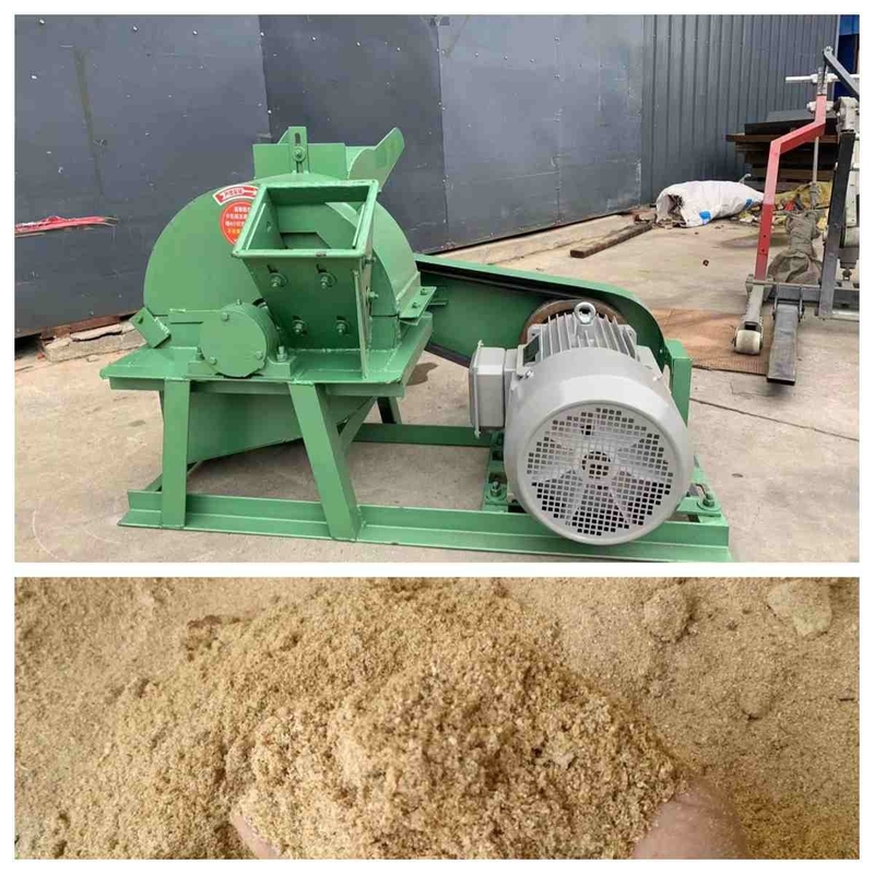 500kg/H 11kw Maszyna do trocin drzewnych Ginder Shedder Mała kruszarka do trocin drzewnych