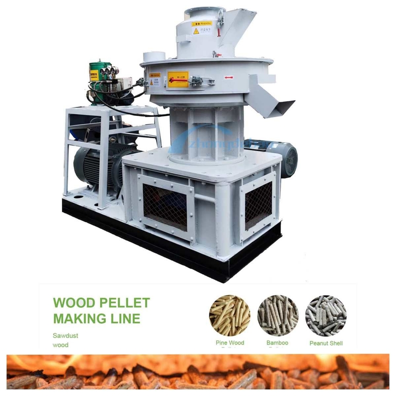 Maszyna do mielenia pelletu drzewnego 450 Model 1000 kg/H Młyn do pelletu z pionowym pierścieniem pierścieniowym Biomasa