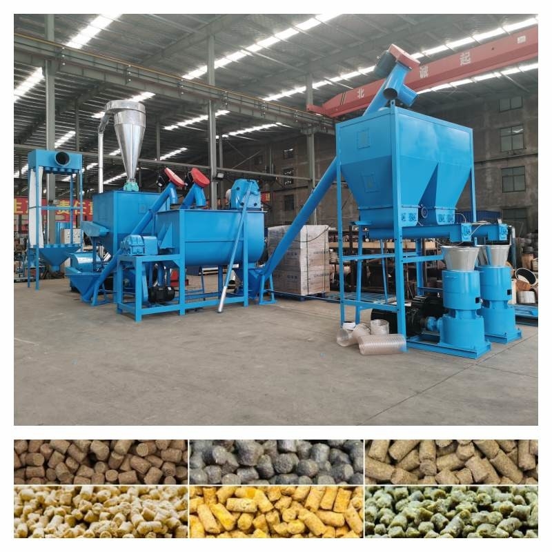 Maszyna do produkcji pelletu drobiowego 500-800 KG / H Linia do produkcji pasz dla zwierząt o mocy 7,5-30 kW