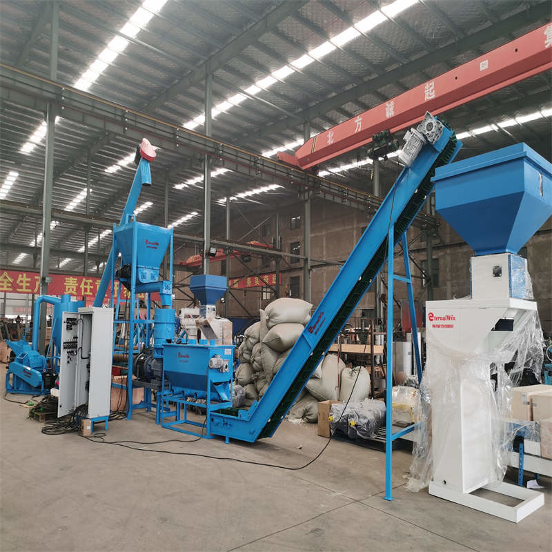 500-1000 kg/h Linia produkcji peletów z drewna / Linia produkcji peletów z biomasy 87KW