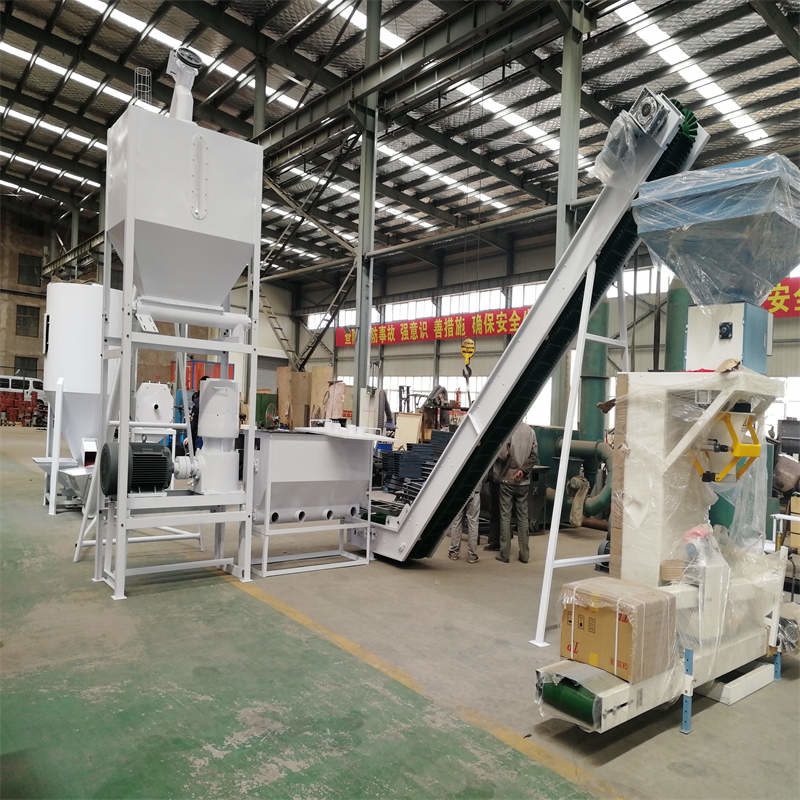 Linia produkcyjna pelletów paszowych 500-1000 kg/h 62KW 17*5*5,5m
