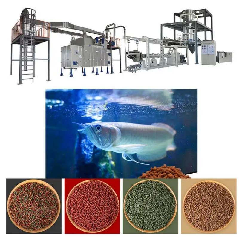 45-50 kg/h Maszyna do wytłaczania pasz pływającej Linia produkcyjna pasz ryb pływająca Stal nierdzewna