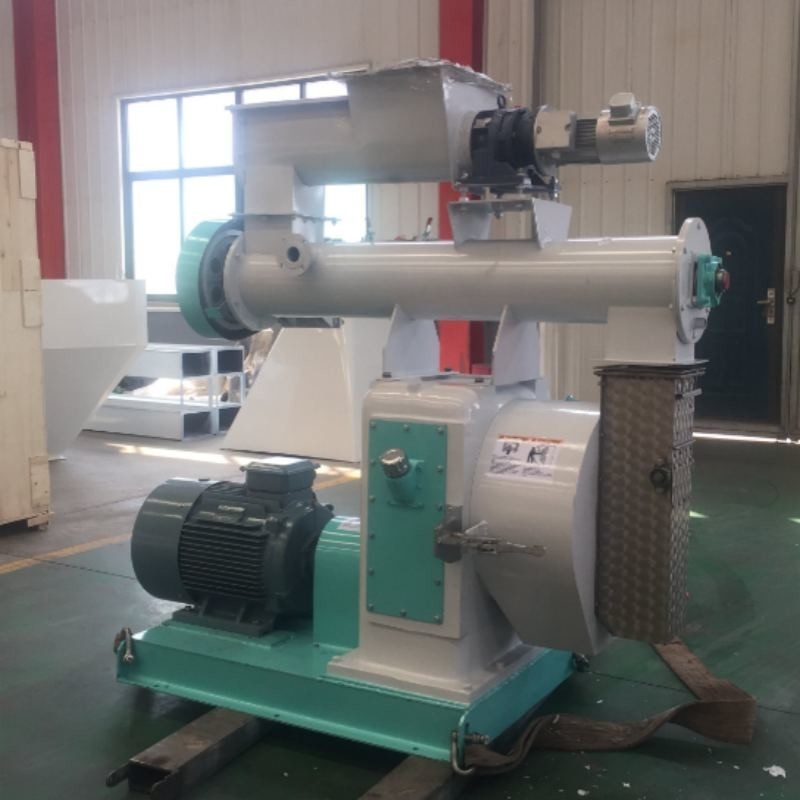 1-1.5 T/H Krzew Pellet Maker Ring Die Horizontal Granulator In Feed Mills Farmy i Przemysły Hodowlane