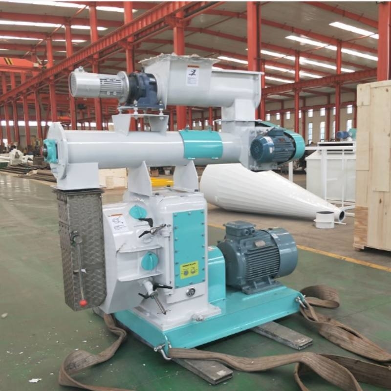 1-1.5 T/H Krzew Pellet Maker Ring Die Horizontal Granulator In Feed Mills Farmy i Przemysły Hodowlane