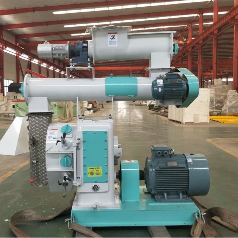1-1.5 T/H Krzew Pellet Maker Ring Die Horizontal Granulator In Feed Mills Farmy i Przemysły Hodowlane