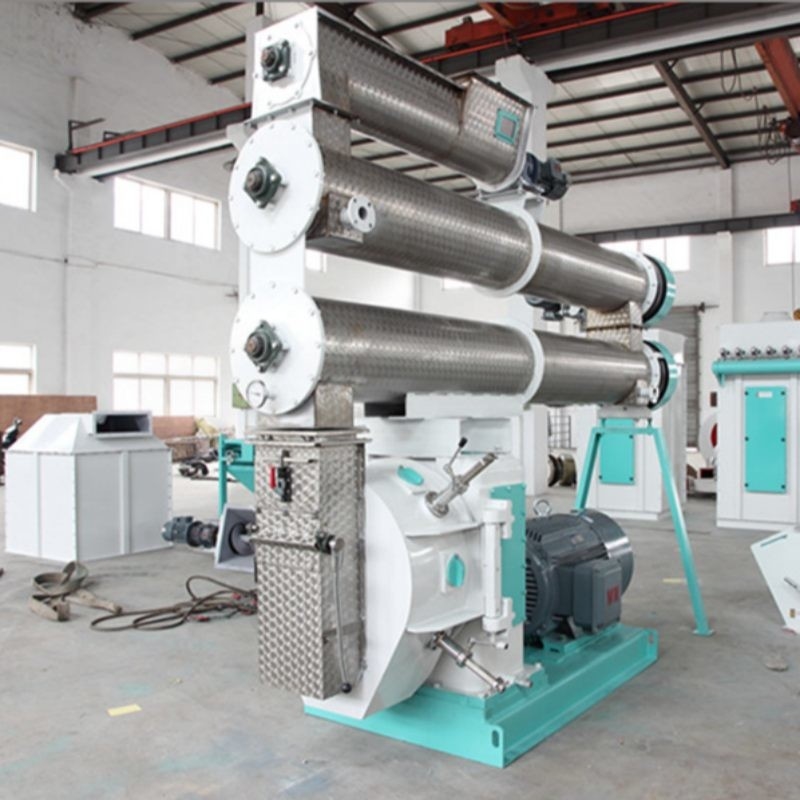 2-4 T/H Ring Die Feed Pellet Mill Z Jednym Kondycjonerem Wytwarzanie Pelletów Pasz Zwierzęcych