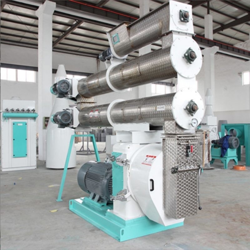 2-4 T/H Ring Die Feed Pellet Mill Z Jednym Kondycjonerem Wytwarzanie Pelletów Pasz Zwierzęcych
