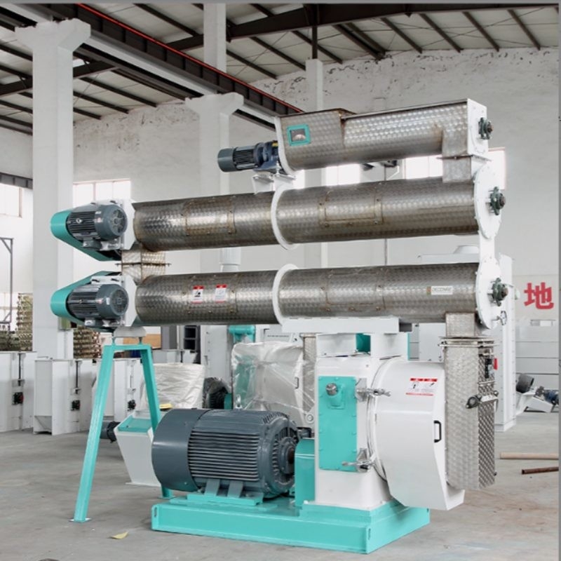 2-4 T/H Ring Die Feed Pellet Mill Z Jednym Kondycjonerem Wytwarzanie Pelletów Pasz Zwierzęcych