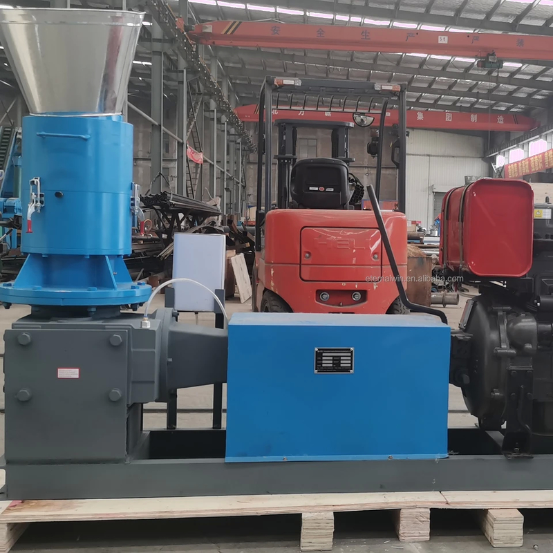 Pojemność Pellet Maker 80-600kg/h Bezpieczna stopa stali węglowej 220V/380V 7.5-37KW