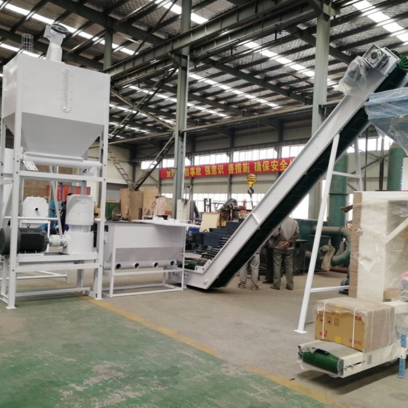 1 ton/h, specjalny granulator biopelletów, granulator z łupkami ryżu, linia produkcyjna granulatów paliwowych