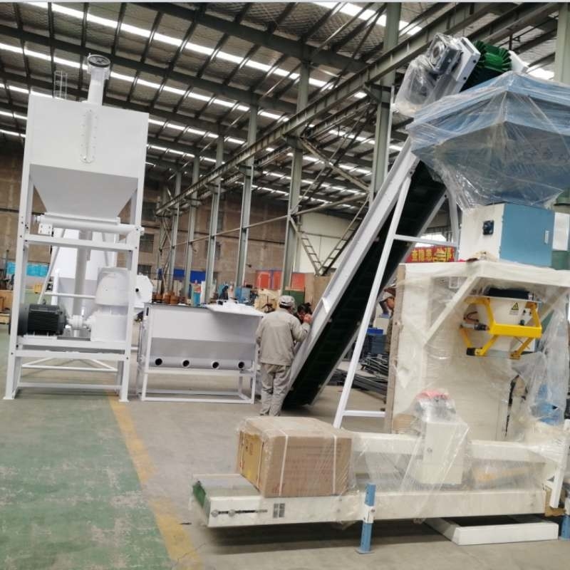 1 ton/h, specjalny granulator biopelletów, granulator z łupkami ryżu, linia produkcyjna granulatów paliwowych