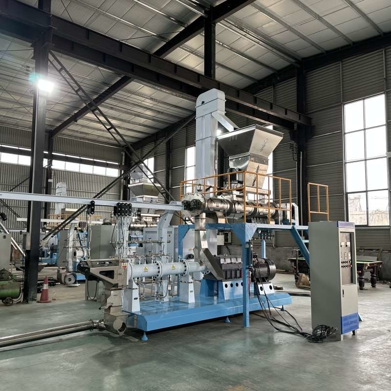 TWIN WRAB EXTRUDER FOOD TILAPIA PŁYTAJĄCY MASZYNA DO PRODUKCJI FOOD RYBOWYCH Certyfikowana CE / SGS