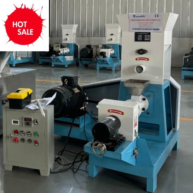 Środki surowcowe do hodowli ryb Ekstrudera pasz ryb typu suchego Pellets dla zwierząt domowych 200 kg/h 0,4kw