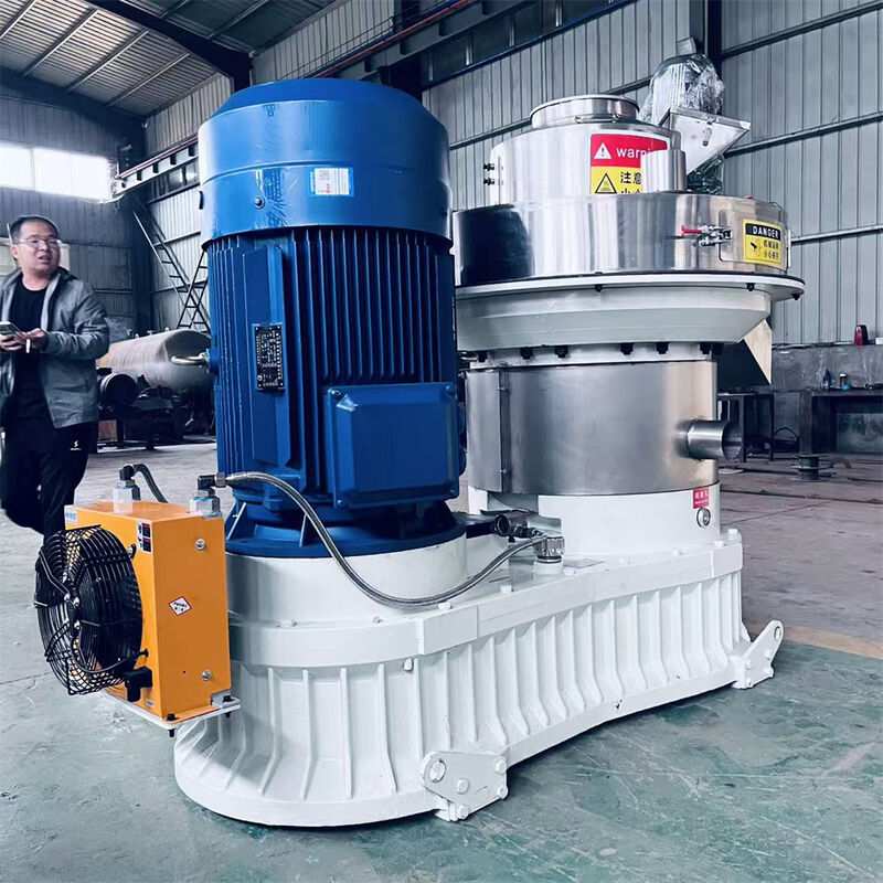 - High Efficiency Ring Die Wood Pellet Machine, 1-5 TPH Industrial Biomass Pellet Mill for Sawdust/Agro Waste