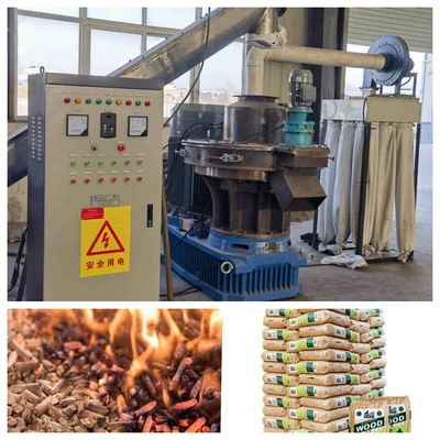 Maszyna do pelletu pierścieniowego 2-3tph. Cała linia do produkcji pelletu z biomasy z certyfikatem CE
