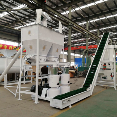 Linia do produkcji pelletu paszowego 1-20 ton / h Maszyna do produkcji paszy dla kurczaków